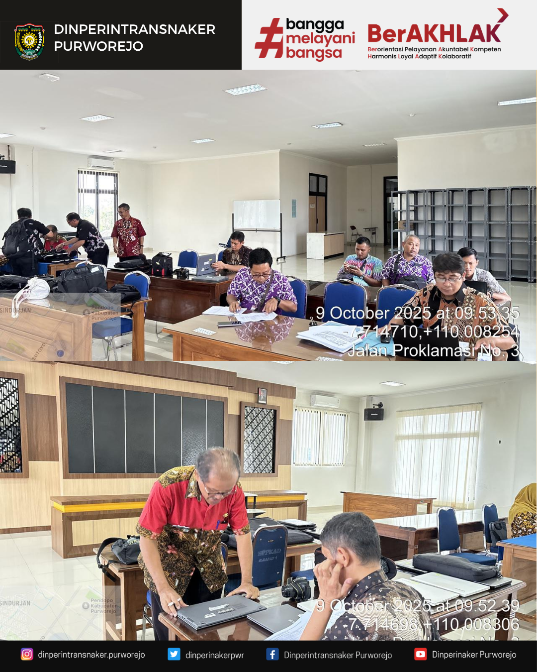 Tingkatkan Akuntabilitas, Dinperintransnaker Ikuti Apel Aset Elektronik Pemda Purworejo