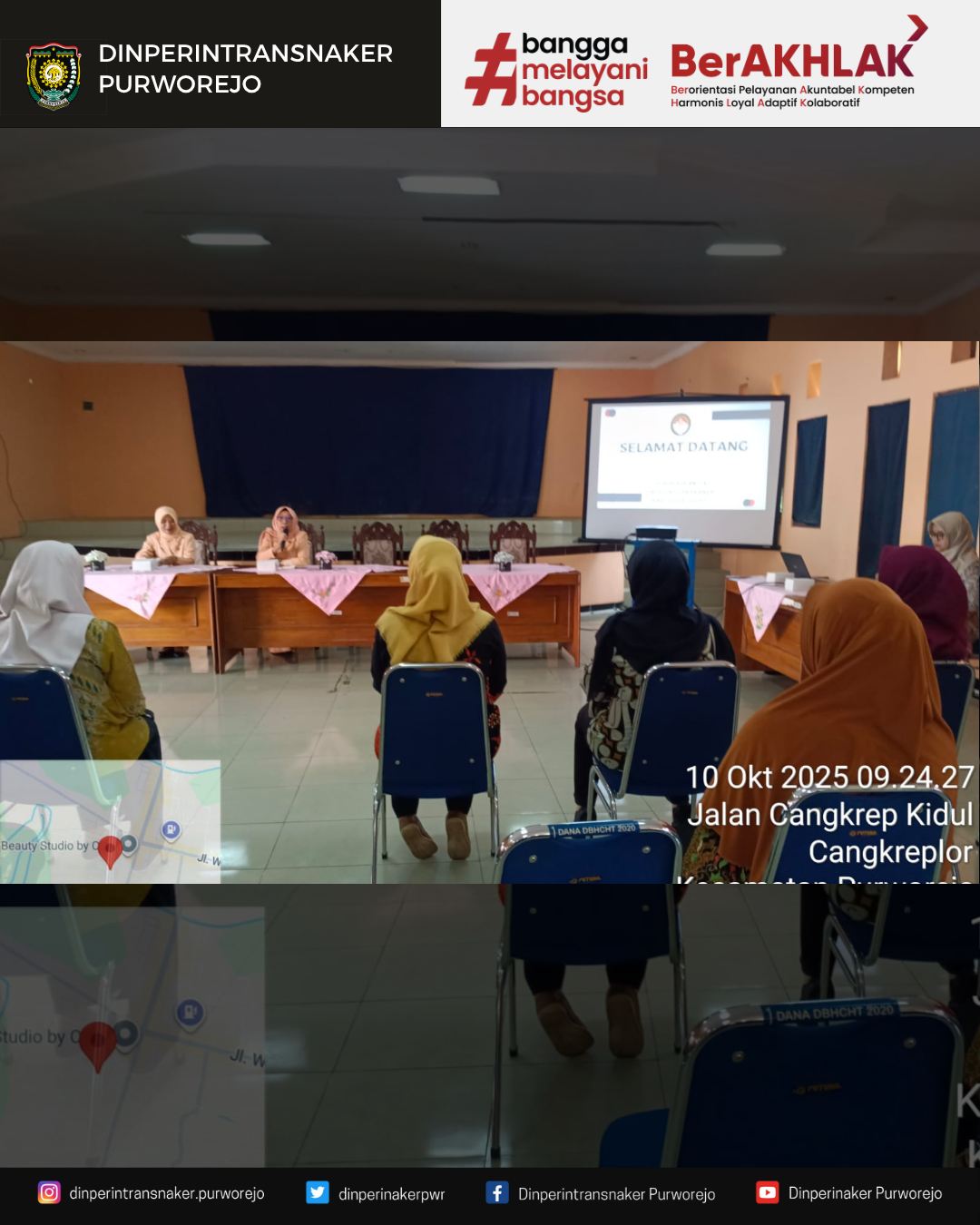 Pertemuan Rutin Dharma Wanita Persatuan Dinperintransnaker