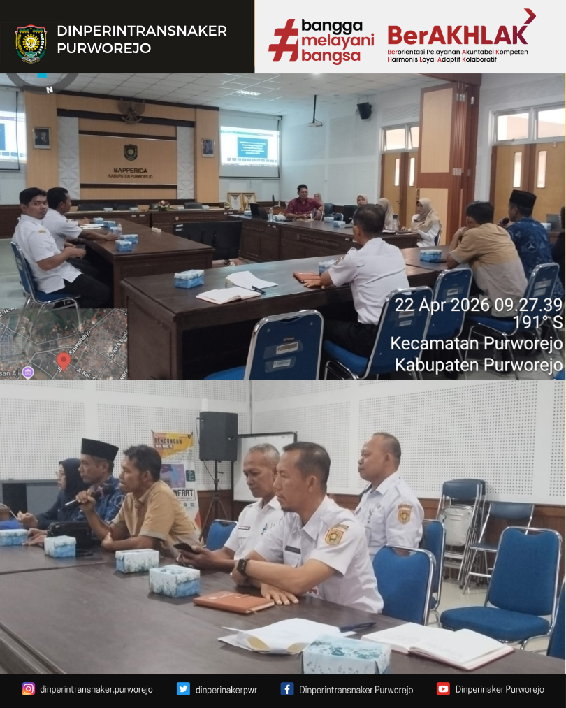 Penyusunan Strategi Kesetaraan: Dinperintransnaker Hadiri FGD RAD PKG Kabupaten Purworejo