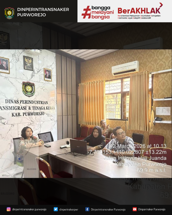 Bidang Nakertrans Dinperintransnaker Purworejo Gelar Rapat Koordinasi Penyusunan Rancangan Renja