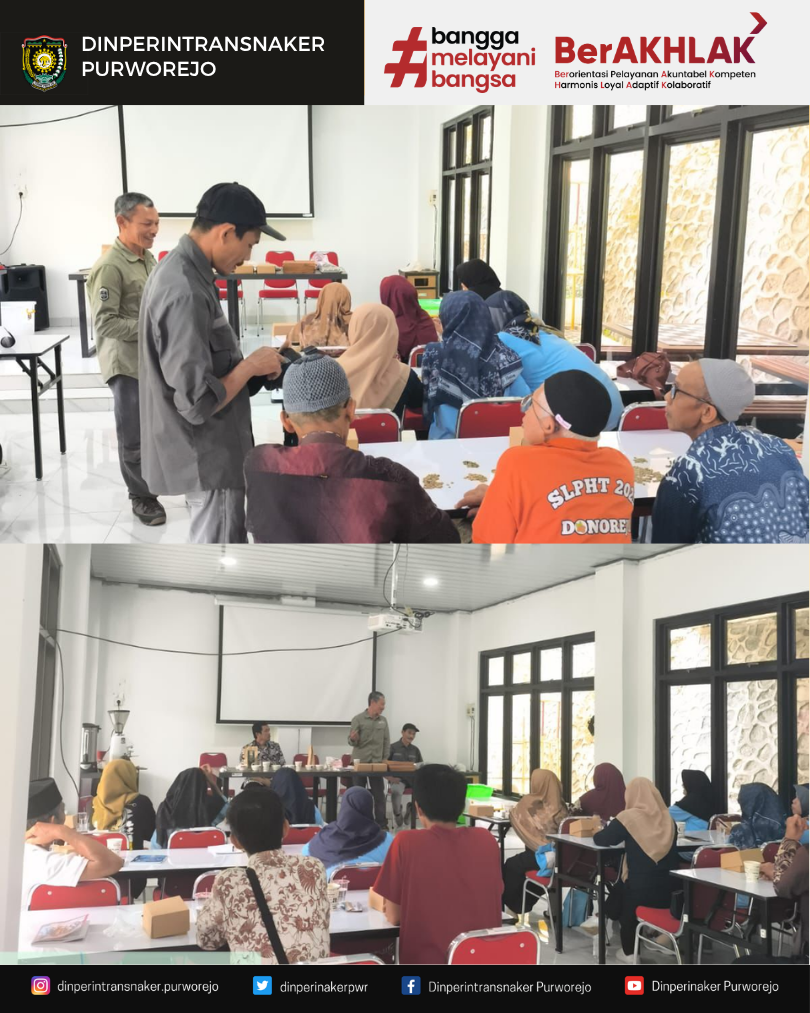 Dinperintransnaker Purworejo Dorong Mutu Produk Kopi Lokal melalui Pelatihan Teknis
