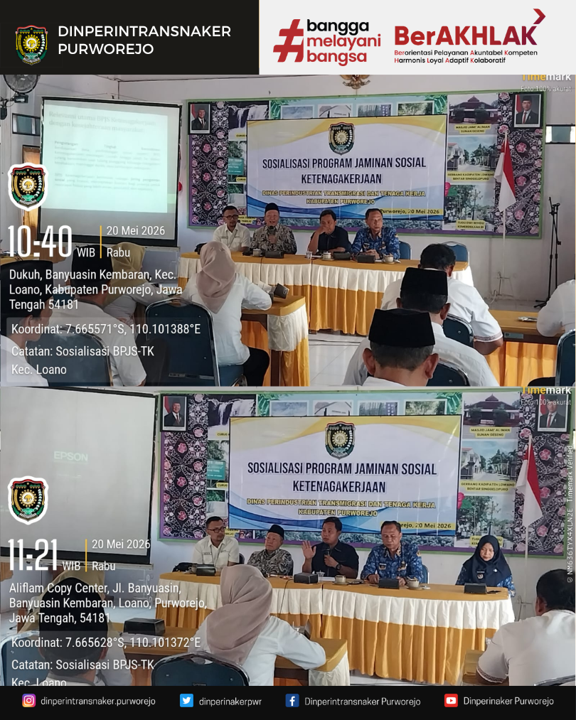 sosialisasi Program Jaminan Sosial Ketenagakerjaan di Kecamatan Loano 
