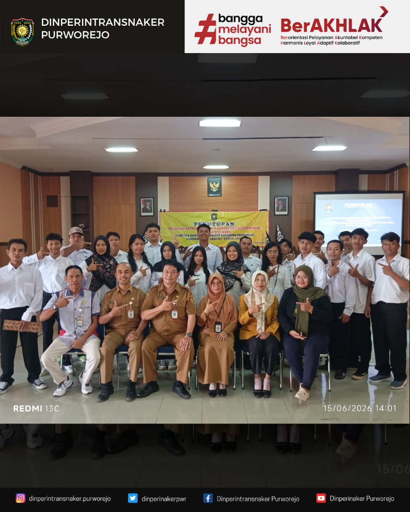 BLK Purworejo Tutup Pelatihan Setir Mobil, 20 Peserta Resmi Kantongi Sertifikat dan SIM A