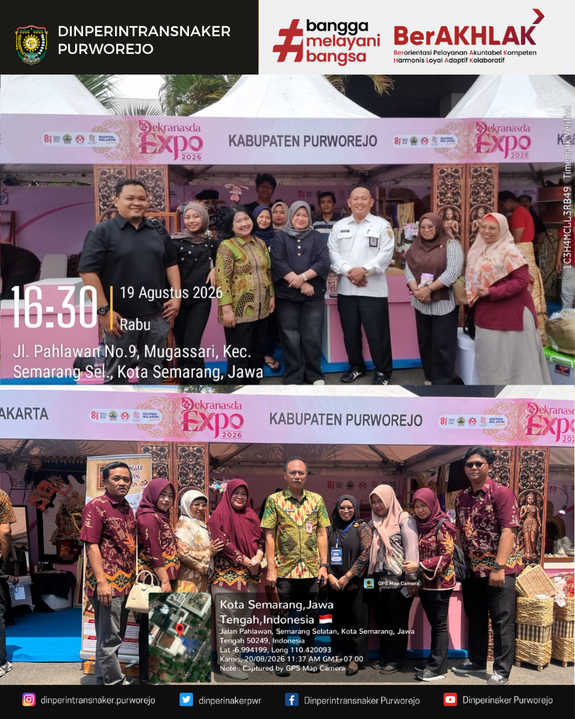 Dinperintransnaker Purworejo Berpartisipasi dalam Pameran Hari Jadi ke-81 Provinsi Jawa Tengah