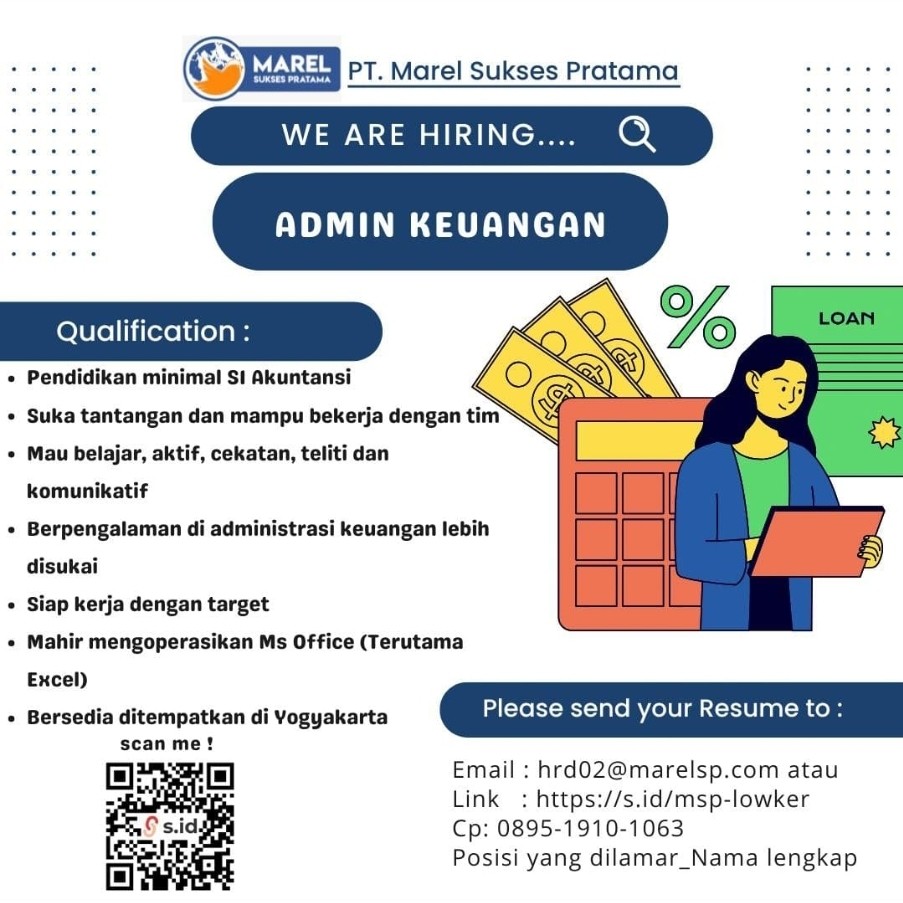 Lowongan Kerja PT Marel Sukses Pratama