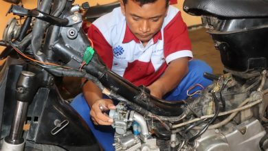 Uji Kompetensi Teknik Sepeda Motor Siswa Pelatihan Angkatan 4 Tahun 2019 Kelas D