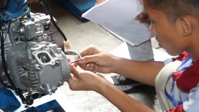 Uji Kompetensi Teknik Sepeda Motor Siswa Pelatihan Angkatan 4 Tahun 2019