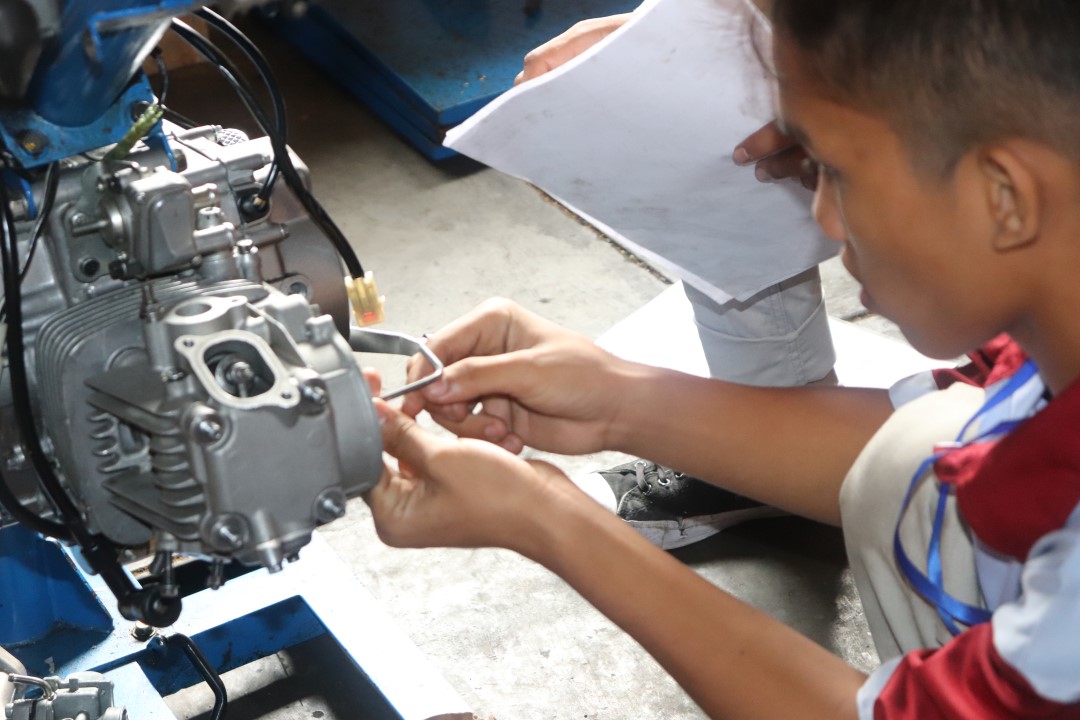 Uji Kompetensi Teknik Sepeda Motor Siswa Pelatihan Angkatan 4 Tahun 2019