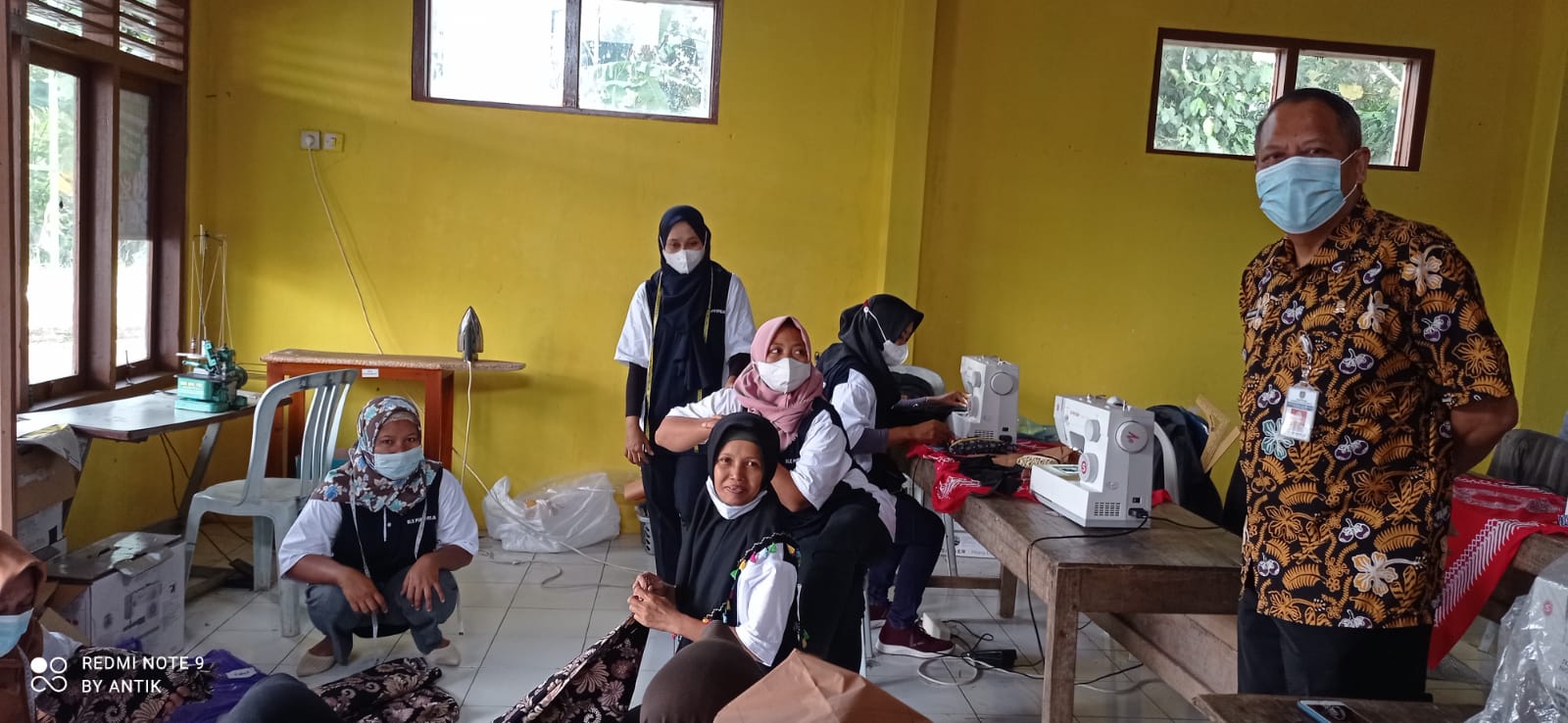 Monitoring Pelatihan Menjahit di Desa Tepus Wetan