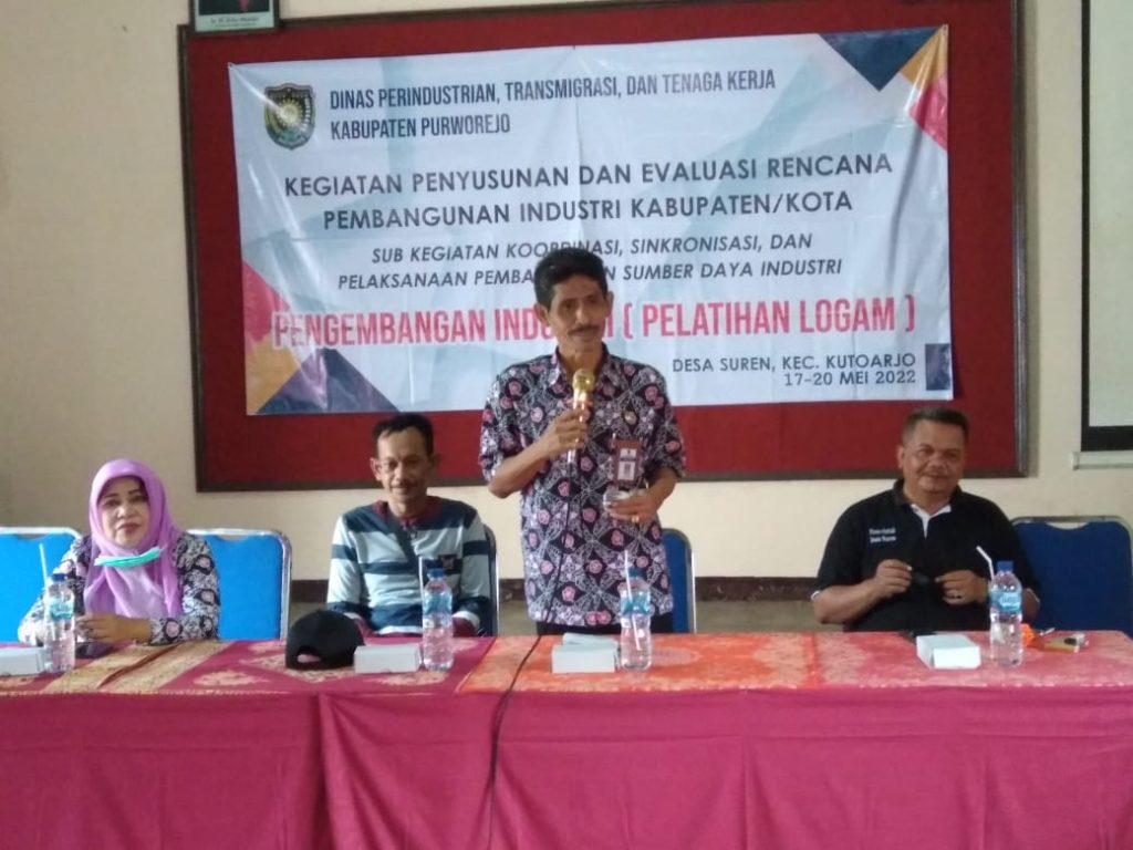 Penutupan Pelatihan Logam Di Desa Suren Kecamatan Kutoarjo