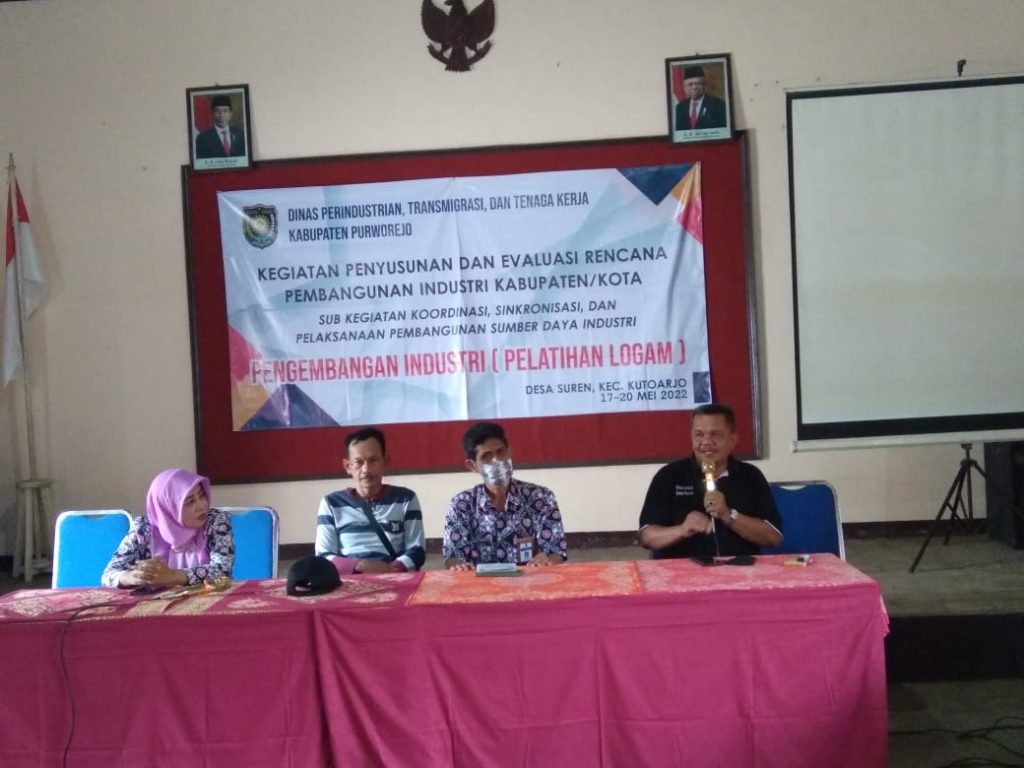 Penutupan Pelatihan Logam Di Desa Suren Kecamatan Kutoarjo