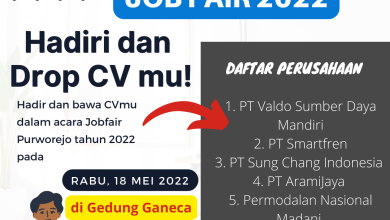 Pendaftaran Offline Jobfair Purworejo 2022