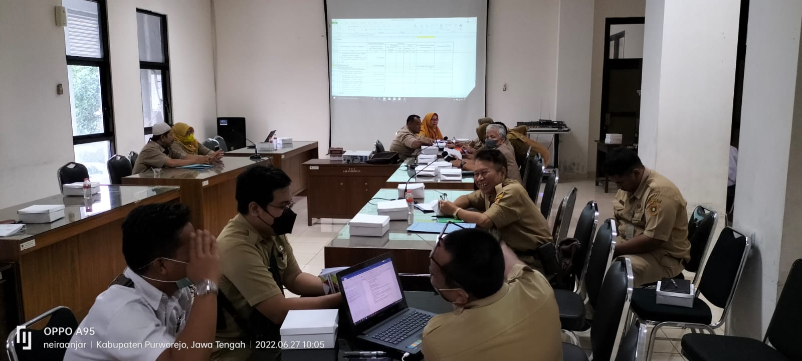 Laporkan Progress, Tim DAK Dinperintransnaker Hadapi Desk Tim Kabupaten